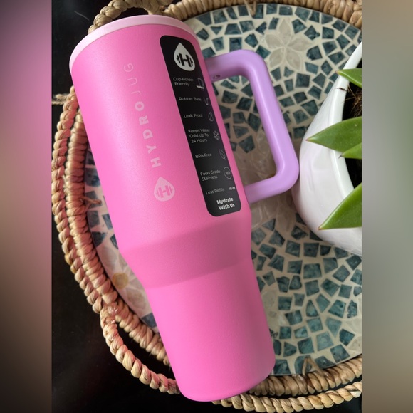 Hydrojug PINK SUGAR 40oz Traveler Tumbler - Picture 1 of 6
